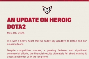 好突然！南美一哥HEROIC宣布退出DOTA2項目：因財務結果未能達標