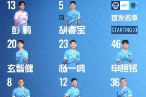 深圳新鵬城客戰(zhàn)河南俱樂部彩陶坊首發(fā)陣容出爐！