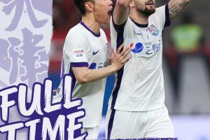 憑借哈達斯罰入的點球，我們在客場1-1戰平上海海港